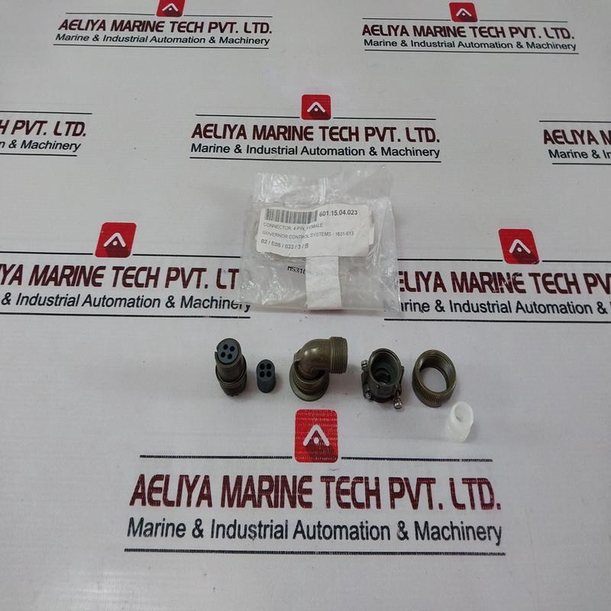 Itt Cannon Ms3108E14S-2S 4-pin Female Connector Governor Control System